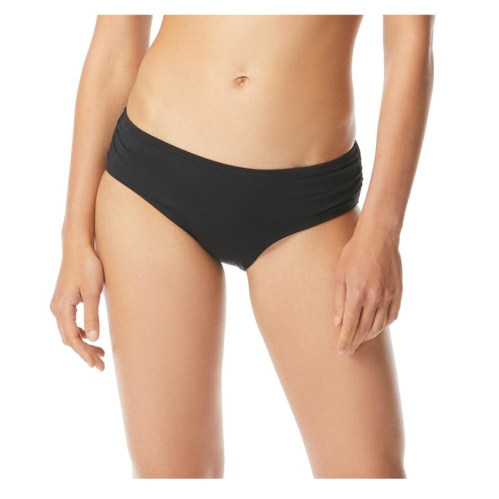 MICHAEL Michael Kors Shirred Bikini Bottom - Iconic Solids XS
